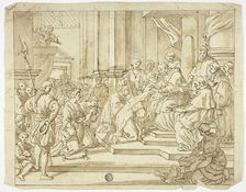 Pope Blessing Nun, n.d. Creator: Unknown