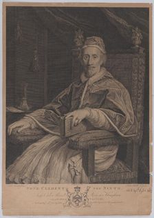Pope Clement the Ninth, 1780. Creator: John Hall
