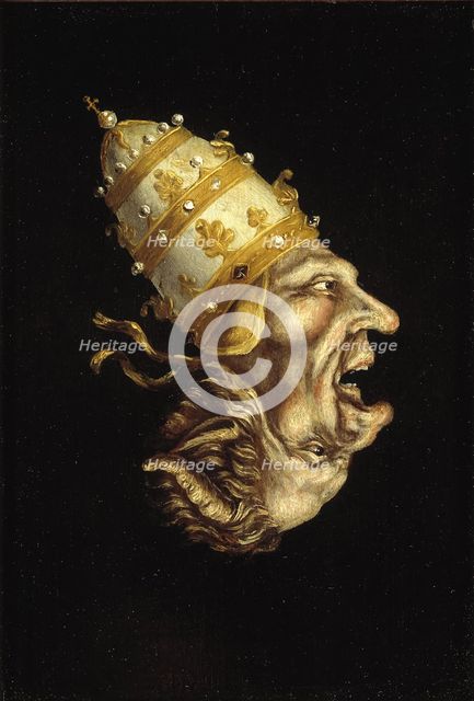 Pope-Devil. Artist: Anonymous  