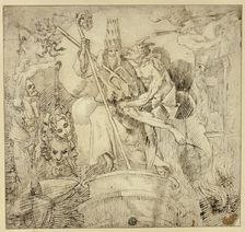 Pope Embraced by Devil, n.d. Creator: Unknown