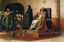 Pope Formosus and Stephen VII, 1870. Artist: Laurens, Jean-Paul (1838-1921)