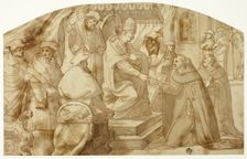 Pope Granting Saint Anthony of Padua a Bull of Indulgence, n.d. Creator: Unknown