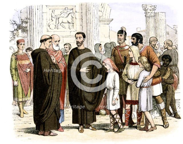 Pope Gregory I, the Great, 590-604 (c1860). Creator: Unknown.