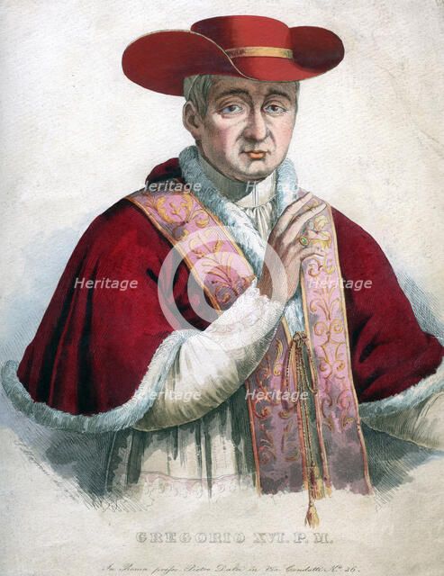 Pope Gregory XVI. Artist: Unknown