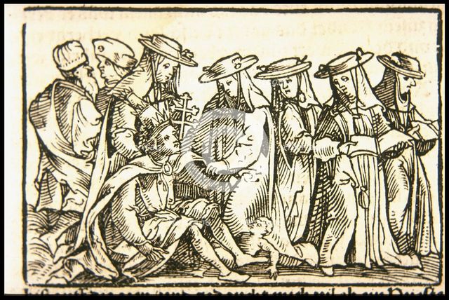 Pope Joan, ca 1545. Creator: Burgkmair, Hans, the Elder (1473-1531).