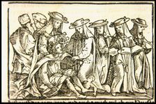 Pope Joan, ca 1545. Creator: Burgkmair, Hans, the Elder (1473-1531)