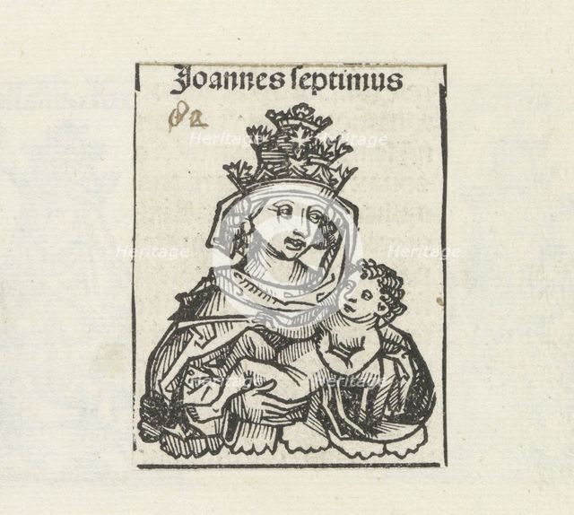 Pope Joan (from the Schedel's Chronicle of the World), 1493.