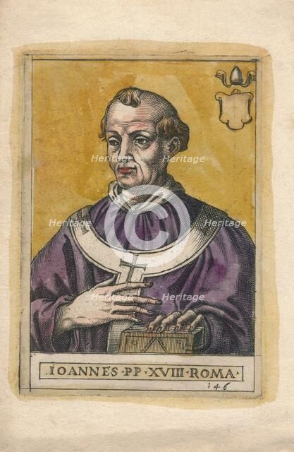 Pope John XVIII. Creator: Unknown.