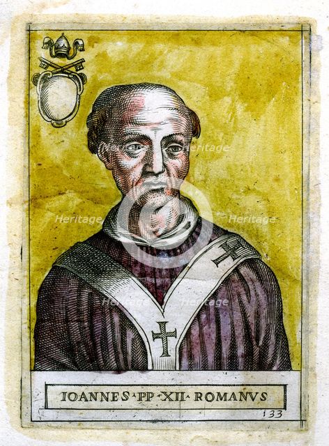 Pope John XII (c937-964), c19th century. Artist: Unknown