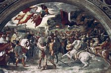 Pope Leo I, Repulsing Attila (detail), 1511-14. Artist: Raphael