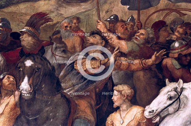 'Pope Leo I, Repulsing Attila', (detail), 1511-14. Artist: Raphael
