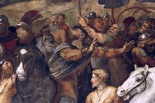 Pope Leo I, Repulsing Attila (detail), 1511-14. Artist: Raphael