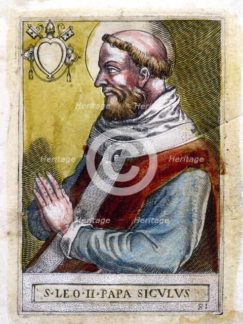 Pope Leo II. Artist: Unknown