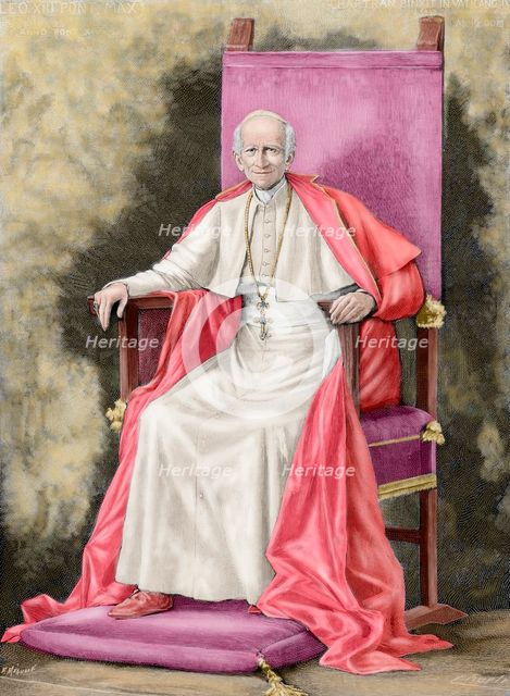 Pope Leo XIII, 1892. Creator: Fortune Meaulle.