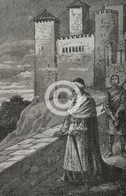 Pope Luna in the castle of Peniscola...in 1411 until his death..., 1890. Creator: Unknown.
