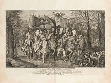 Pope Paul III with the imperial army fight the Protestant Lutherans, 1748. Creator: Prenner; Georg Kaspar; von (1720-1766)