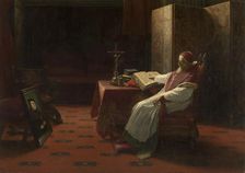 Pope Paul III in front of the Portrait of Luther, 1883. Creator: Vriendt, Albrecht de (1843-1900)