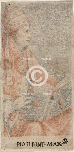 Pope Pius II, c. 1560. Creator: Federico Zuccaro.