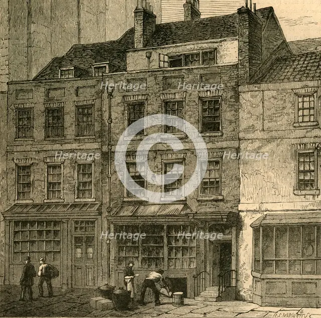 'Pope's House, Plough Court, Lombard Street (1860)', (1897). Creator: Unknown.