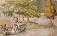 Pope's Villa, Twickenham: The Outing c1819. Artist: Thomas Rowlandson
