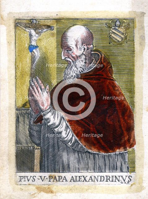 Pope St Pius V. Artist: Unknown