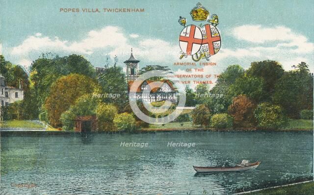 'Popes Villa, Twickenham', c1910. Artist: Unknown.