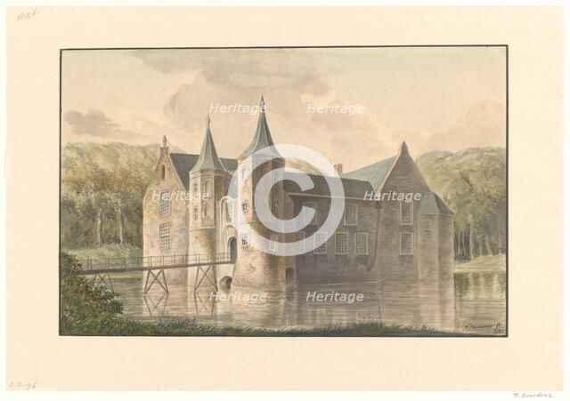 Popkensburg Castle on Walcheren, 1851. Creator: F. Bourdrez.