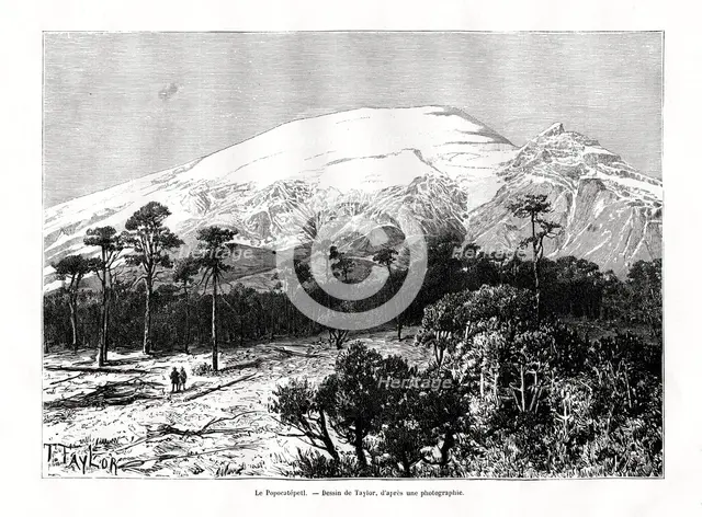 Popocatépetl, Mexico, 19th century. Artist: Unknown