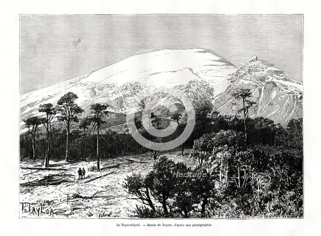Popocatépetl, Mexico, 19th century. Artist: Unknown