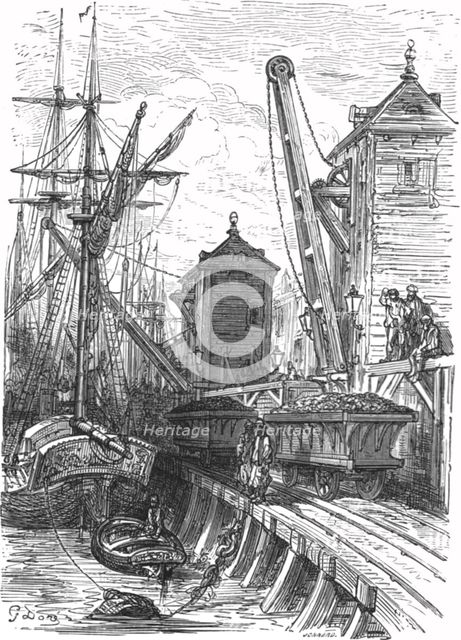 'Poplar Dock', 1872.   Creator: Gustave Doré.