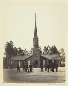 Poplar Grove Church, 1860/64. Creator: Alexander Gardner
