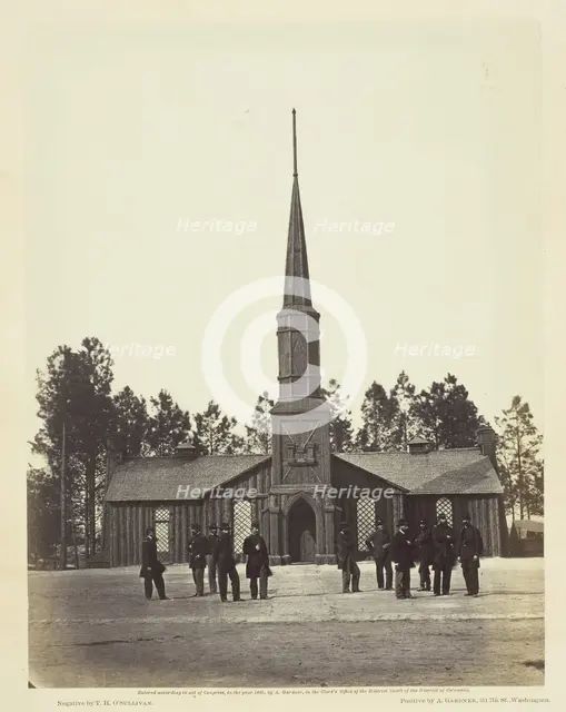 Poplar Grove Church, 1860/64. Creator: Alexander Gardner.