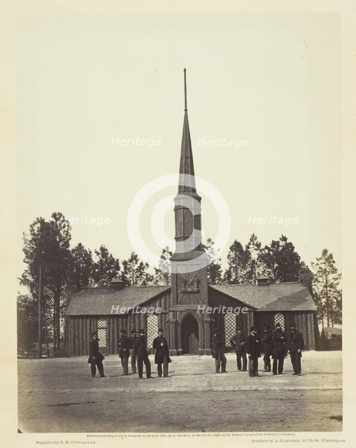 Poplar Grove Church, 1860/64. Creator: Alexander Gardner.