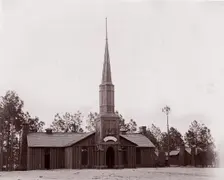 Poplar Grove Church, built by 50th New York Volunteers, 1865. Creator: Tim O'Sullivan