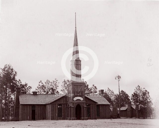 Poplar Grove Church, built by 50th New York Volunteers, 1865. Creator: Tim O'Sullivan.