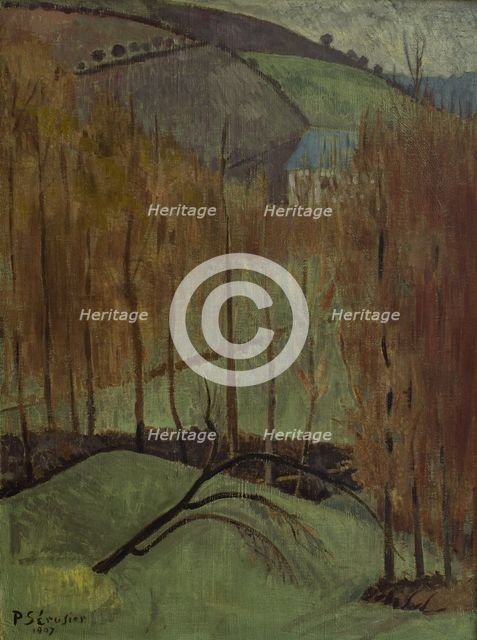Poplar Hill (La Colline aux peupliers) , 1907. Creator: Sérusier, Paul (1864-1927).