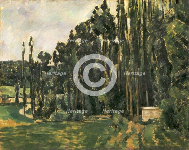 Poplars, 1879-1880. Artist: Cézanne, Paul (1839-1906)