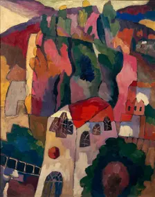 Poplars, 1916. Artist: Lentulov, Aristarkh Vasilyevich (1882-1943)