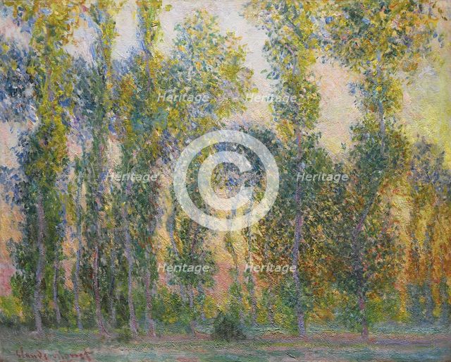 Poplars at Giverny, 1887. Artist: Monet, Claude (1840-1926)