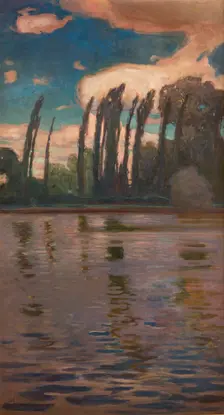 Poplars by the Water, 1900. Creator: Jan Stanislawski