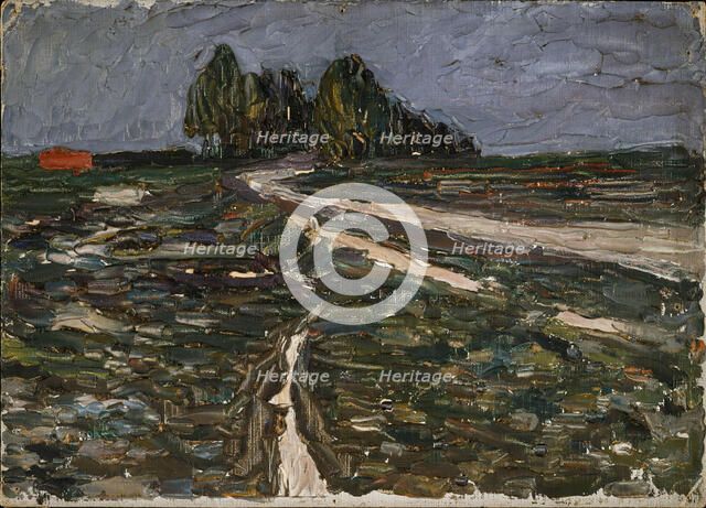 Poplars, c 1902. Creator: Kandinsky, Wassily Vasilyevich (1866-1944).