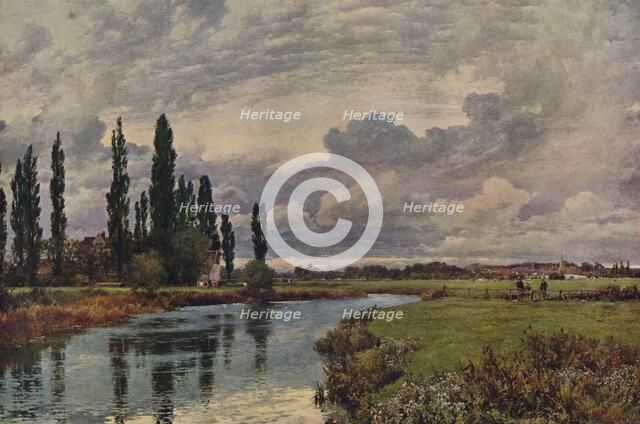 Poplars in the Thames Valley, c19th century, (1938). Artist: Alfred William Parsons