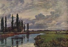 Poplars in the Thames Valley late 19th century, (1935). Creator: Alfred William Parsons