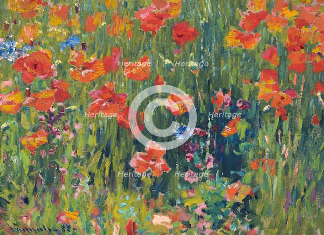 Poppies, 1888. Artist: Vonnoh, Robert William (1858-1933)