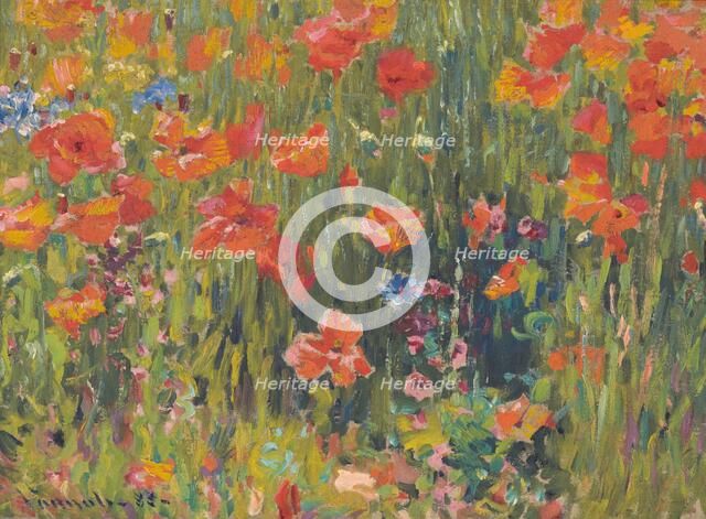 Poppies, 1888. Creator: Robert William Vonnoh.