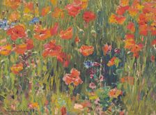 Poppies, 1888. Creator: Robert William Vonnoh