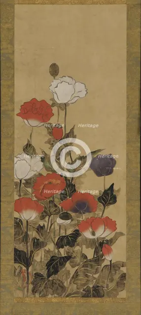 Poppies, Edo period, late 17th-late 19th century. Creator: Unknown.