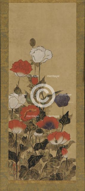 Poppies, Edo period, late 17th-late 19th century. Creator: Unknown.