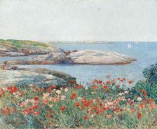 Poppies, Isles of Shoals, 1891. Creator: Frederick Childe Hassam