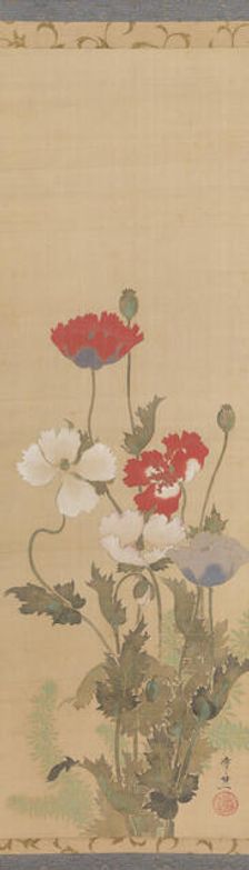 Poppies, mid-19th century. Creator: Suzuki Kiitsu